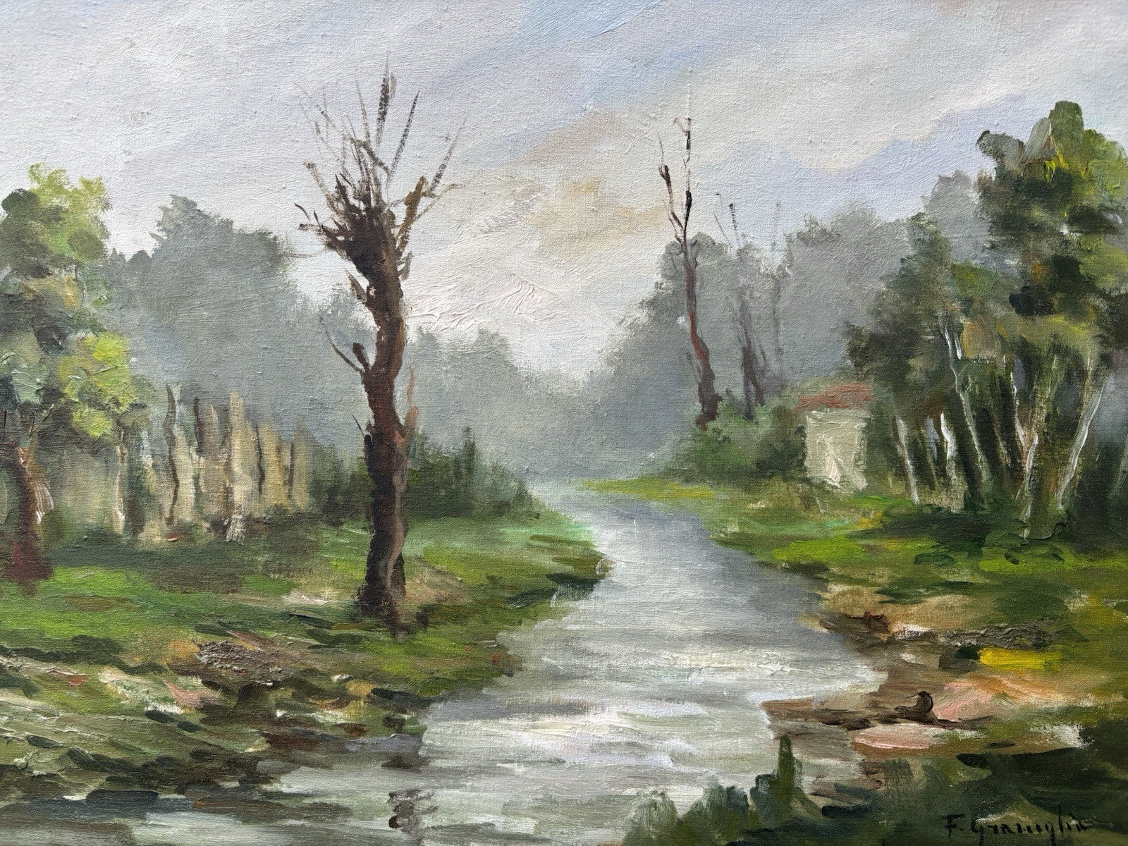 Quadro -Paesaggio- Francesco Graniglia dipinto a olio su tela