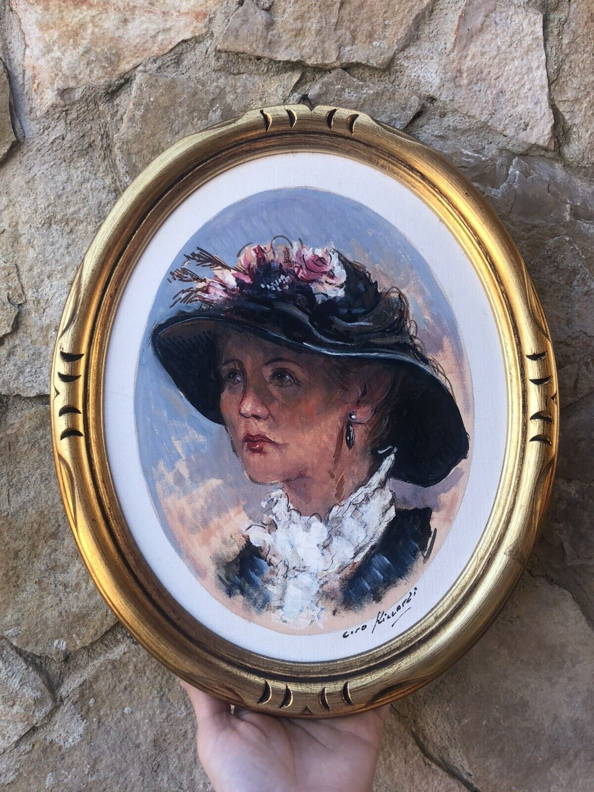 Quadro -Figura Di Donna- dipinto a olio
