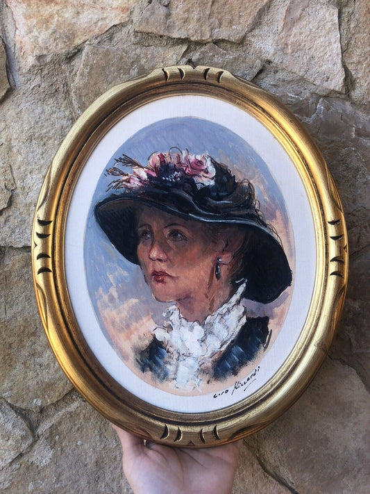 Quadro -Figura Di Donna- dipinto a olio