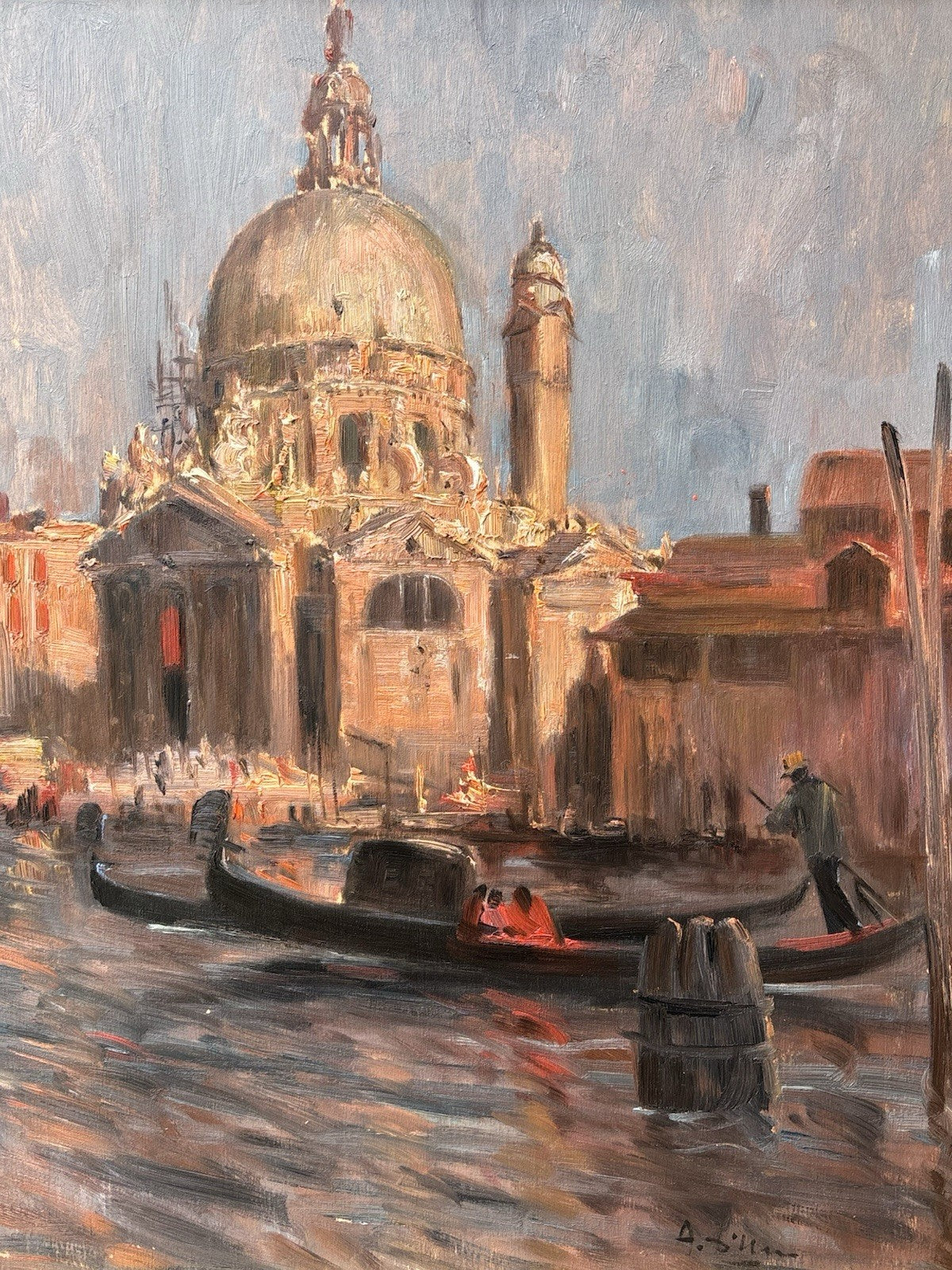 Quadro -Marina Di Venezia- Antonio D’urso- dipinto a olio