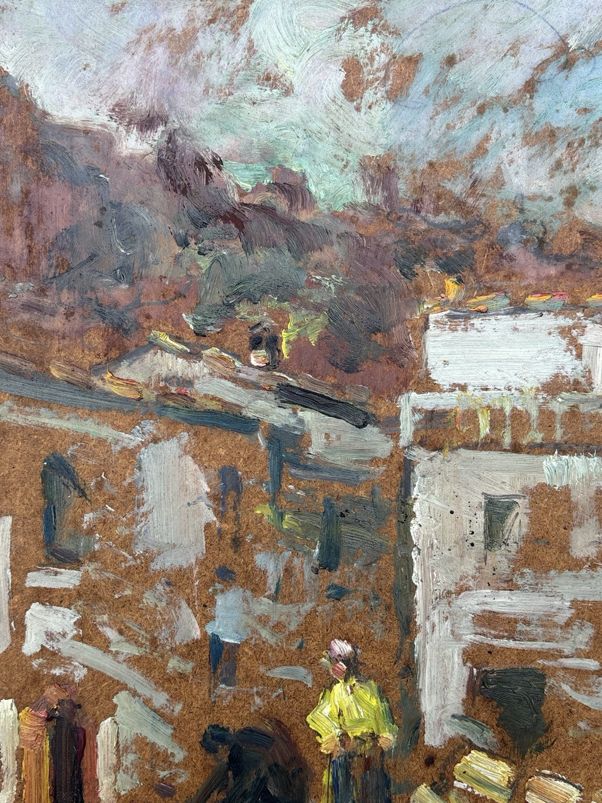 Quadro -Bozzetto- Renato Passaro- dipinto a olio