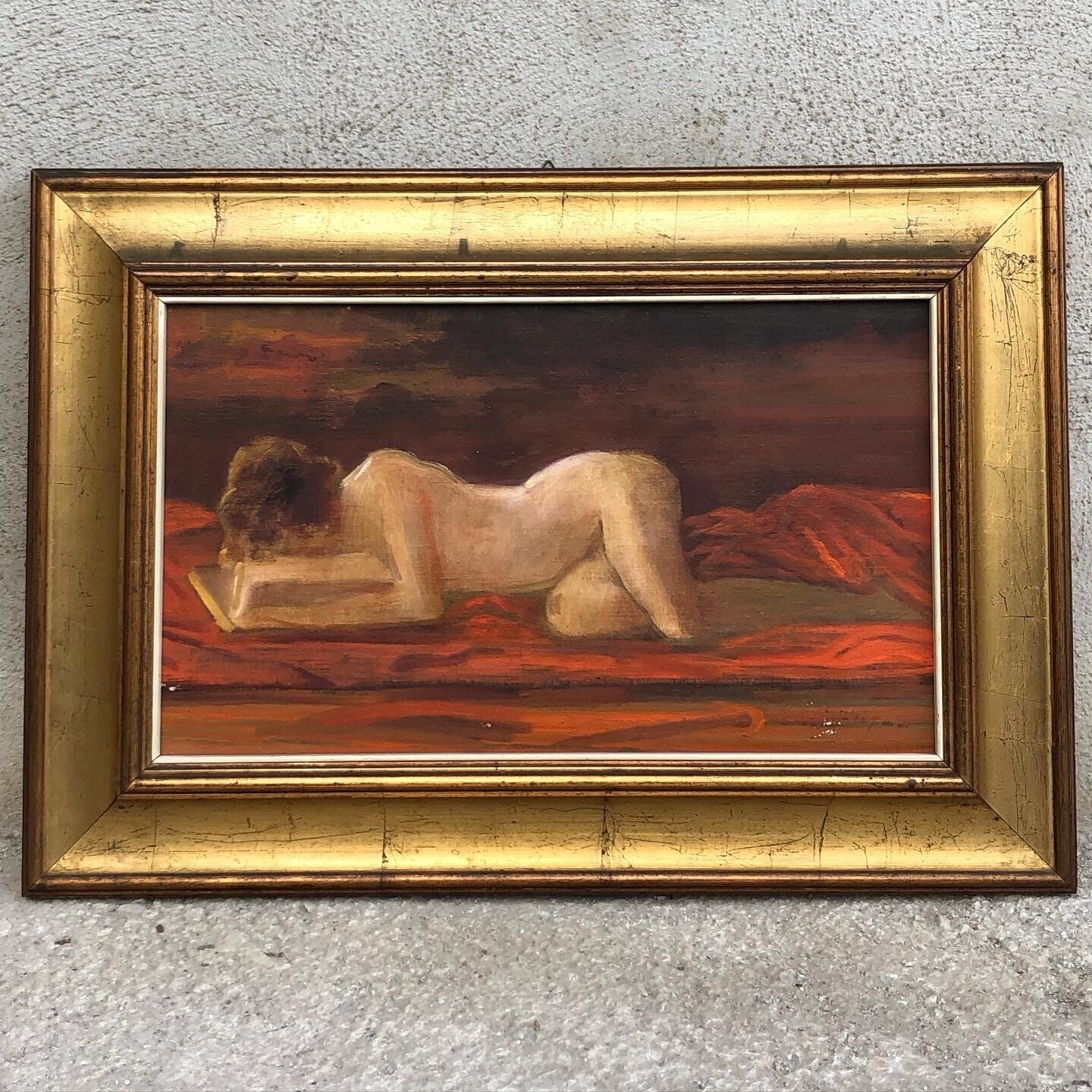 Quadro vintage -Nudo Artistico-dipinto a olio