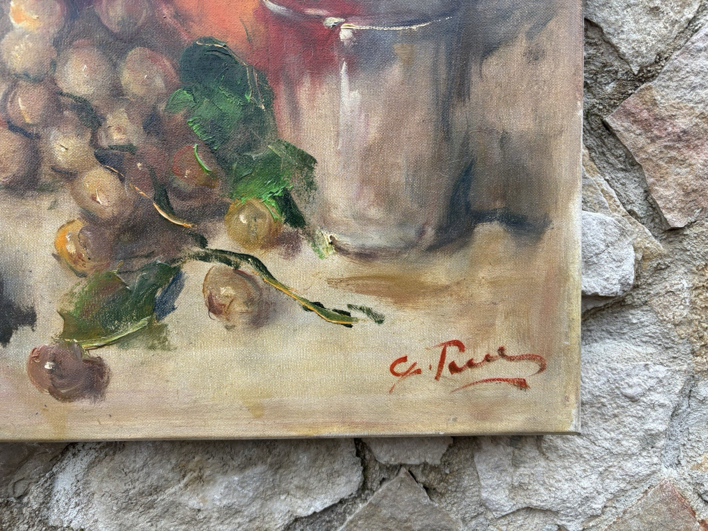Quadro -Natura Morta- Giovanni Pane- dipinto a olio su tela