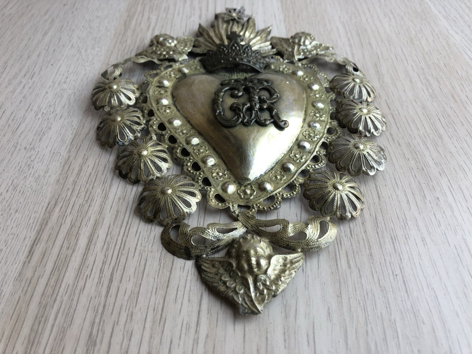 Ex Voto Cuore Sacro PGR In Metallo