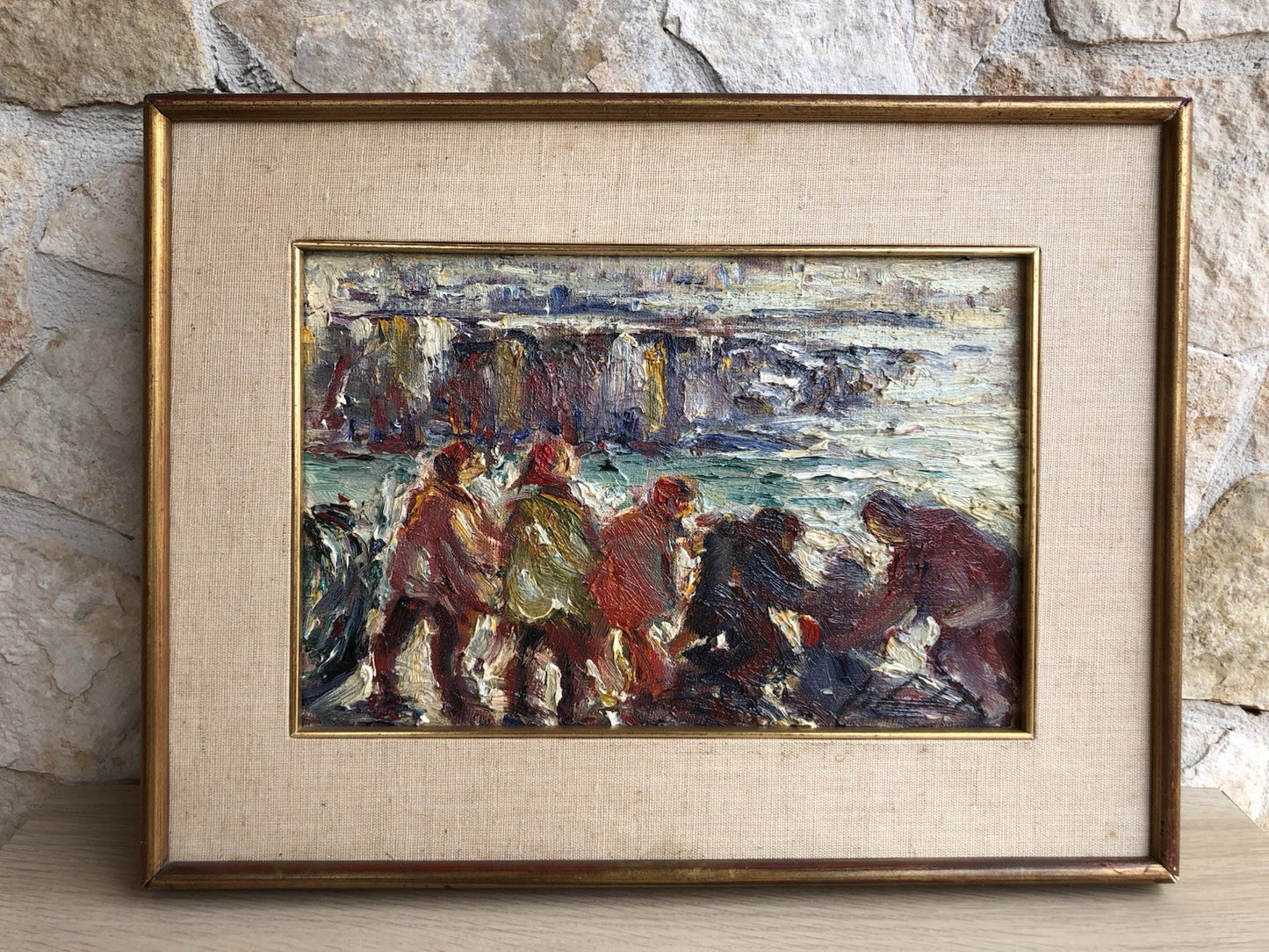 Quadro -Al Mare- dipinto a olio