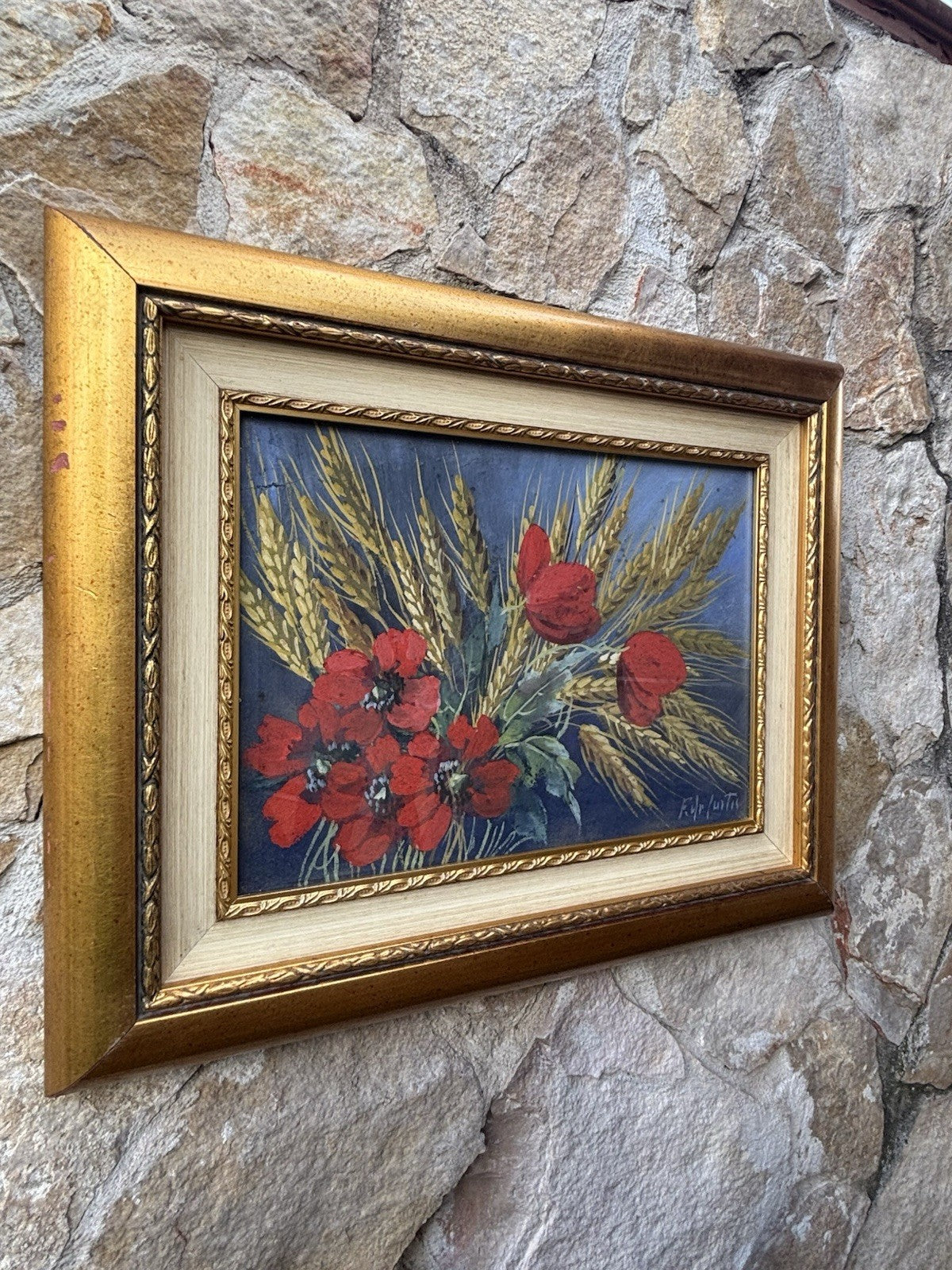 Quadro -Fiori- Federico De Curtis dipinto a tecnica mista