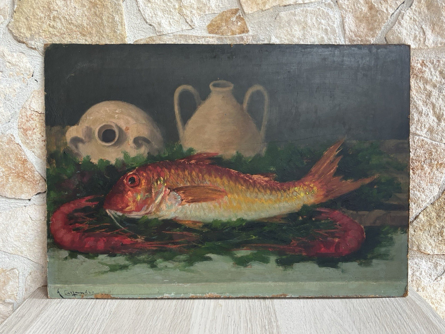 Quadro -Natura Morta- Augusto Cassandro dipinto a olio