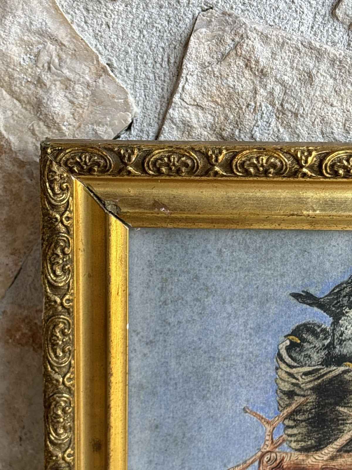 Quadro antico -Palazzo Donn’Anna- realizzato a tecnica mista