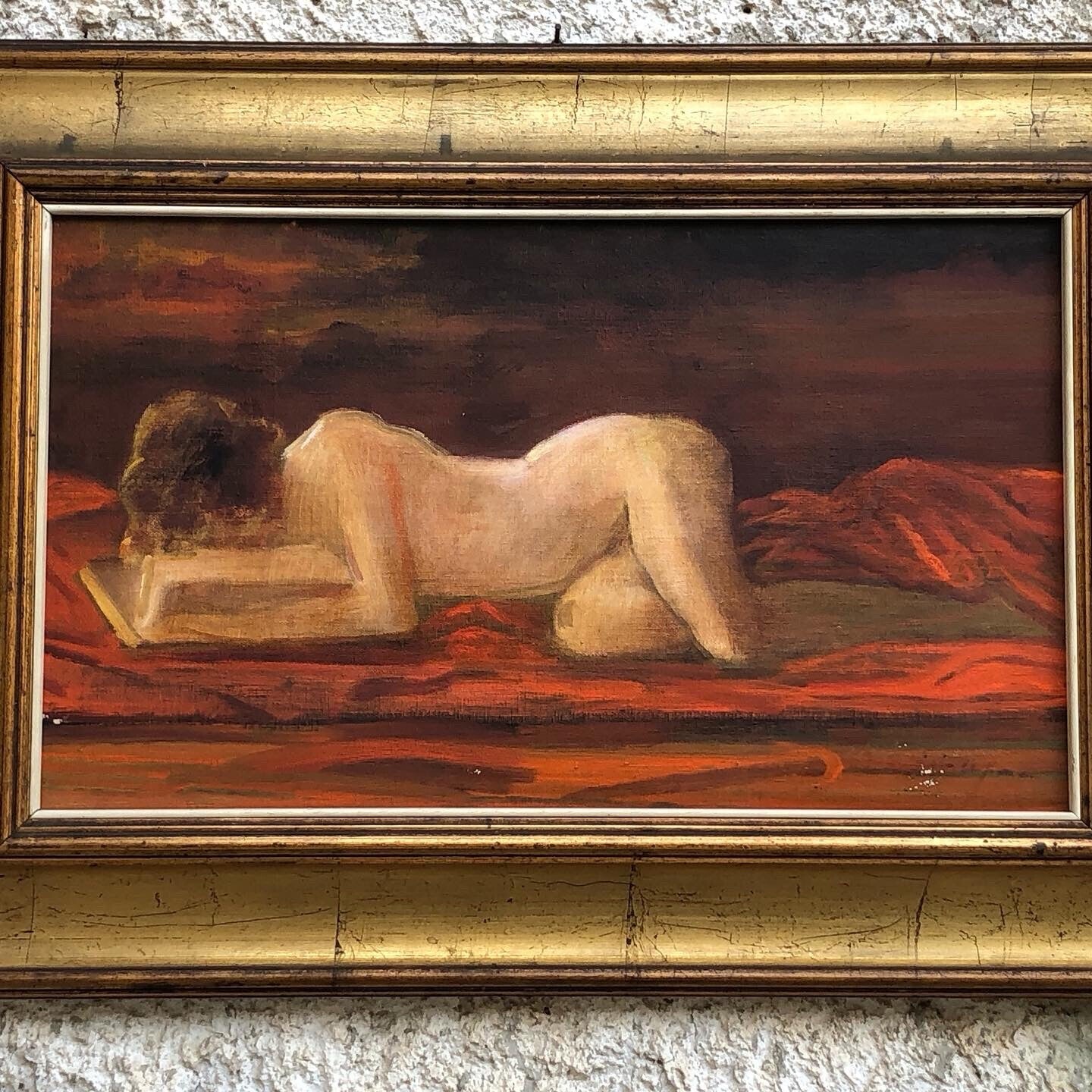 Quadro vintage -Nudo Artistico-dipinto a olio