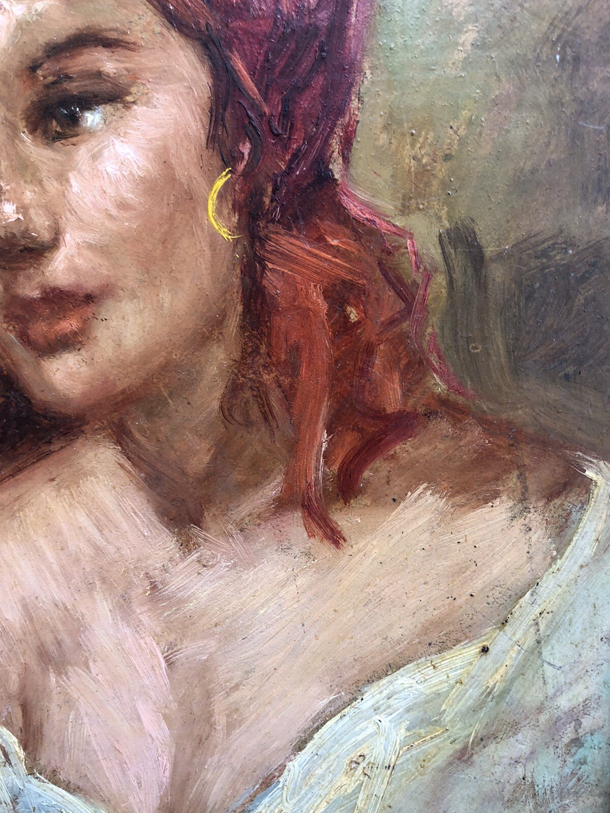 Quadro vintage -Figura Donna- dipinto a olio