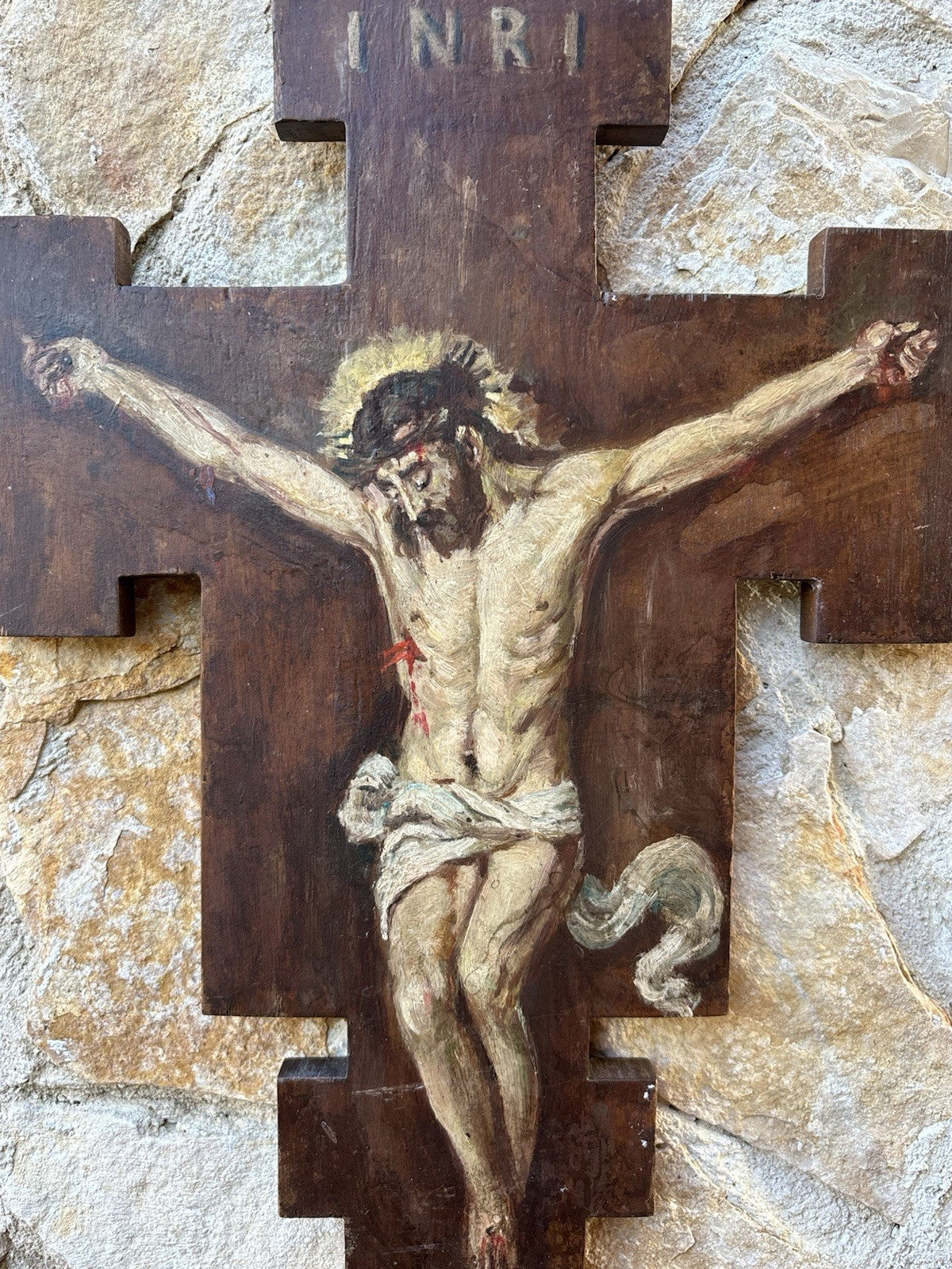 Quadro Vintage, Dipinto A Olio Su Legno