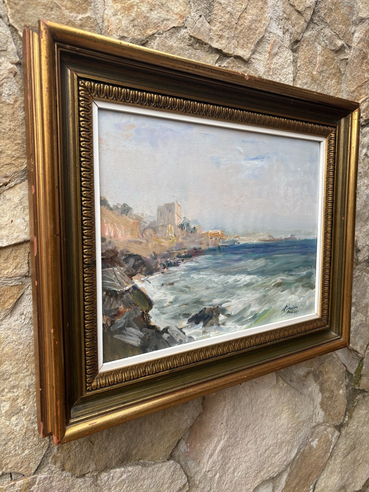 Quadro -Marina- Errico Placido- dipinto a olio