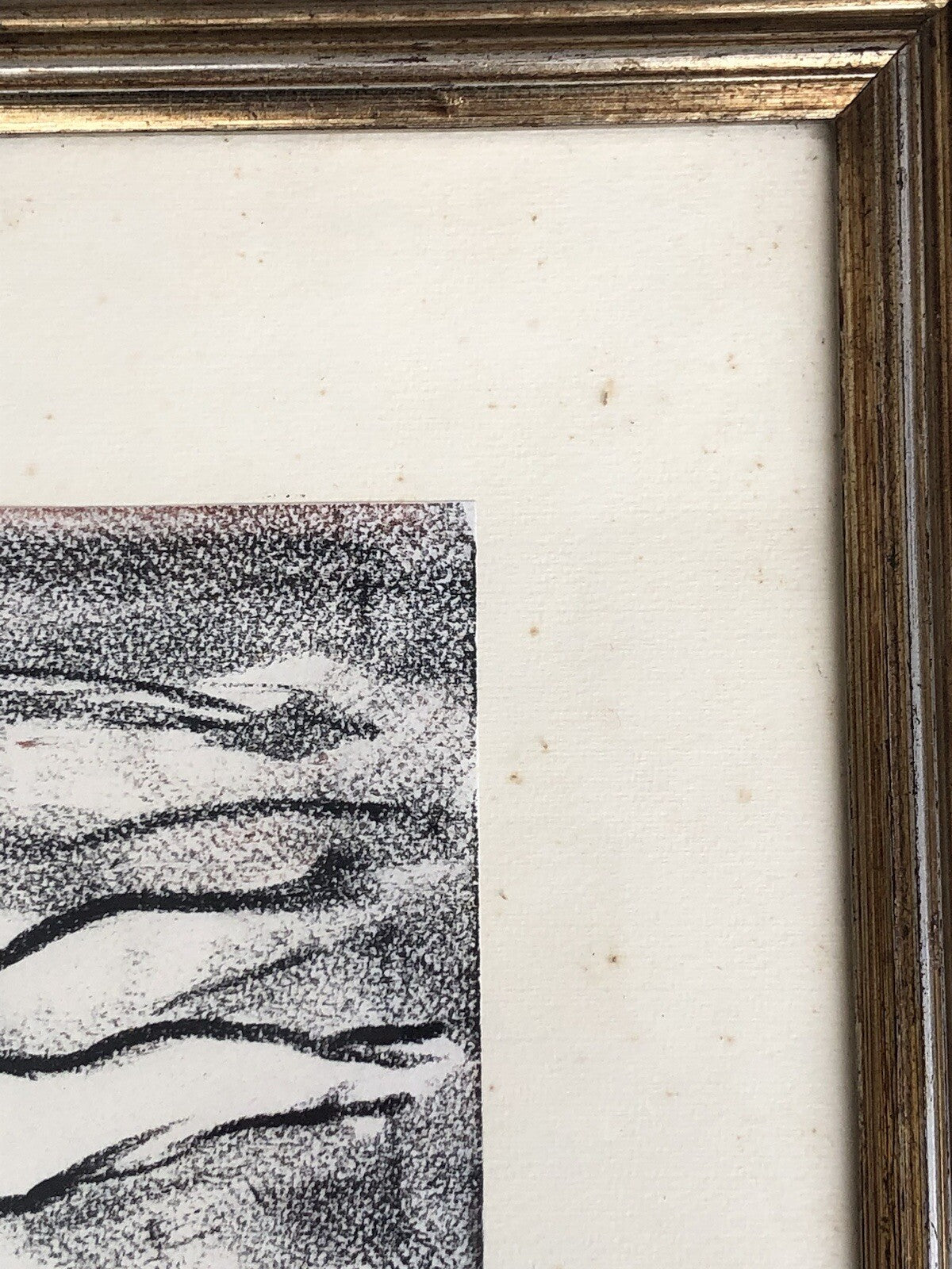 Quadro vintage -Paesaggio Con Figure- dipinto a tecnica Mista