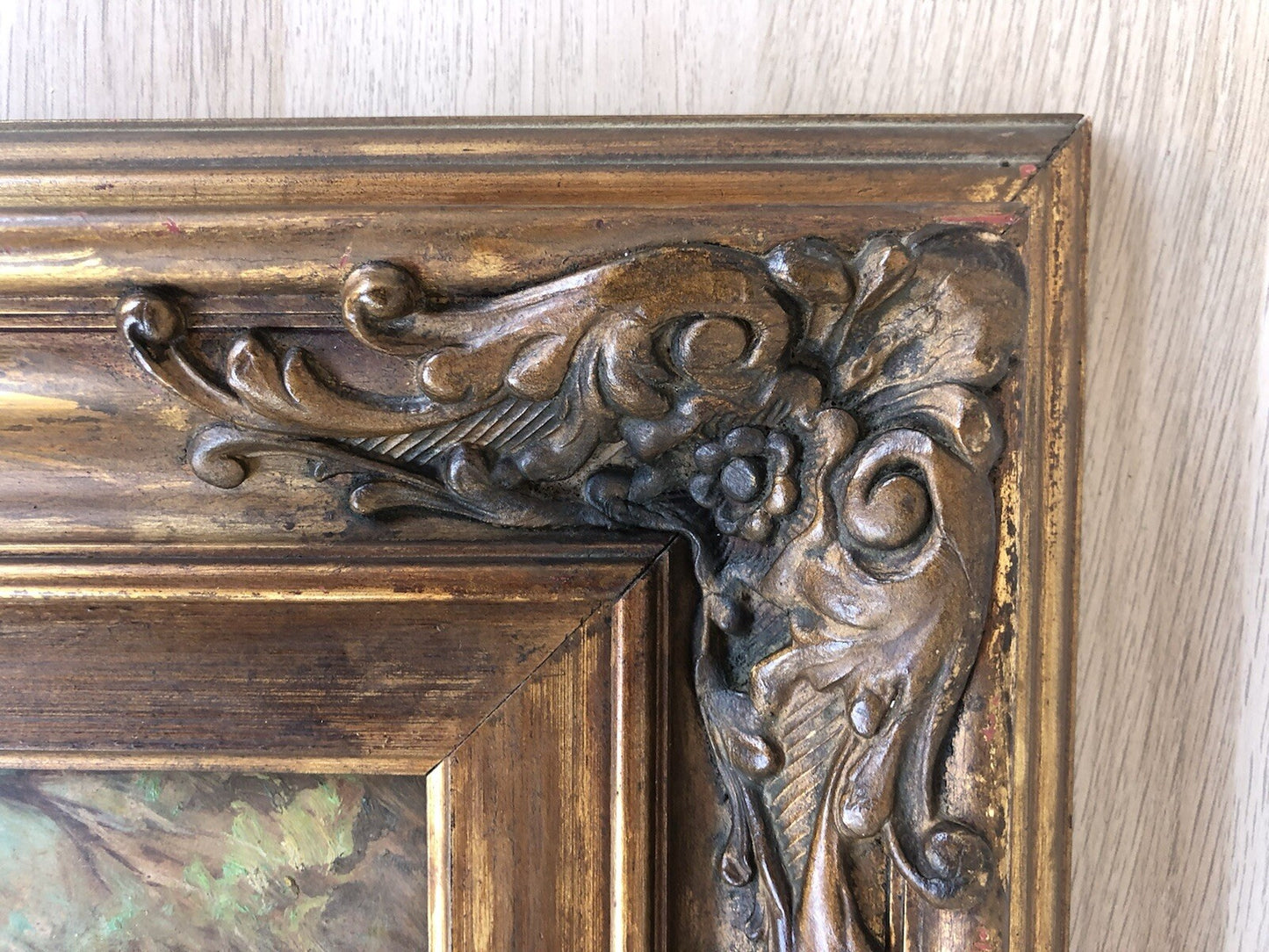 Quadro vintage -Contadina- dipinto a olio