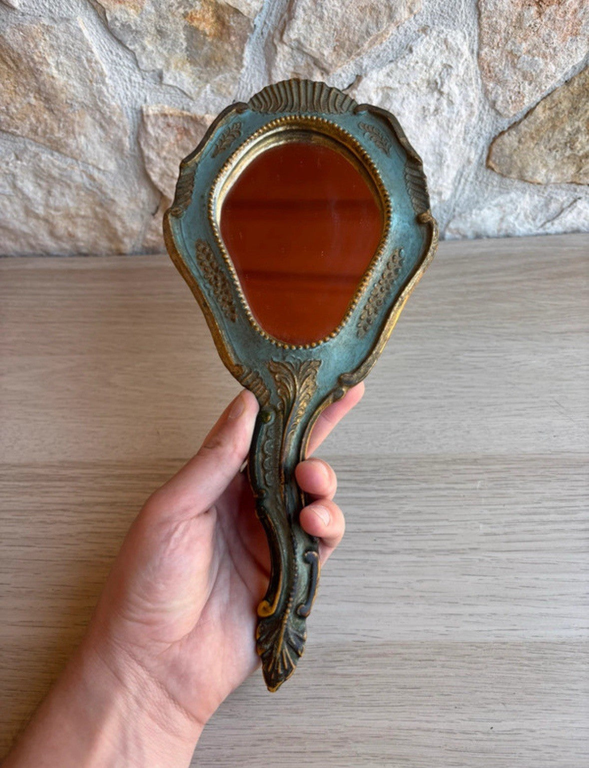 Specchio Vintage In Legno Fiorentino