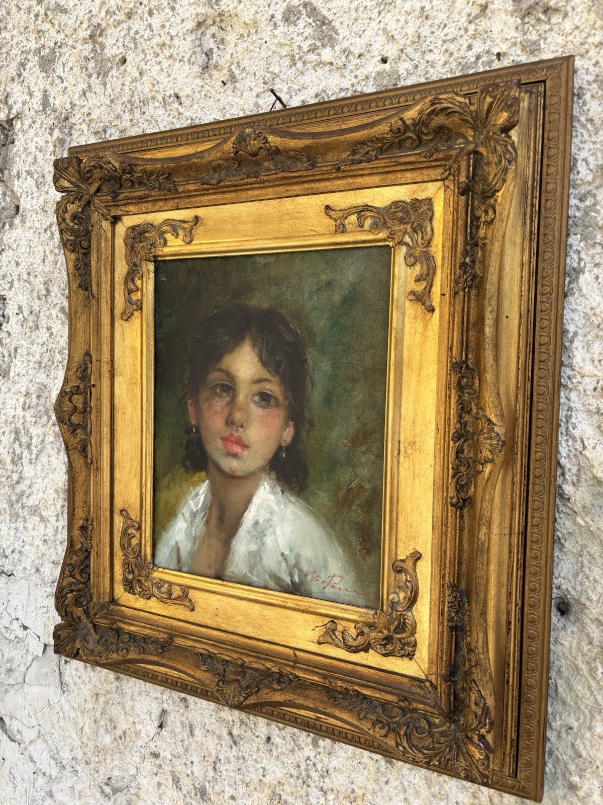 Quadro -Figura Di Donna- Giovanni Pane dipinto a olio su tela