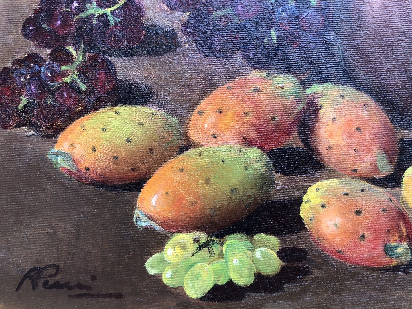 Quadro vintage -Natura Morta- dipinto a olio su tela