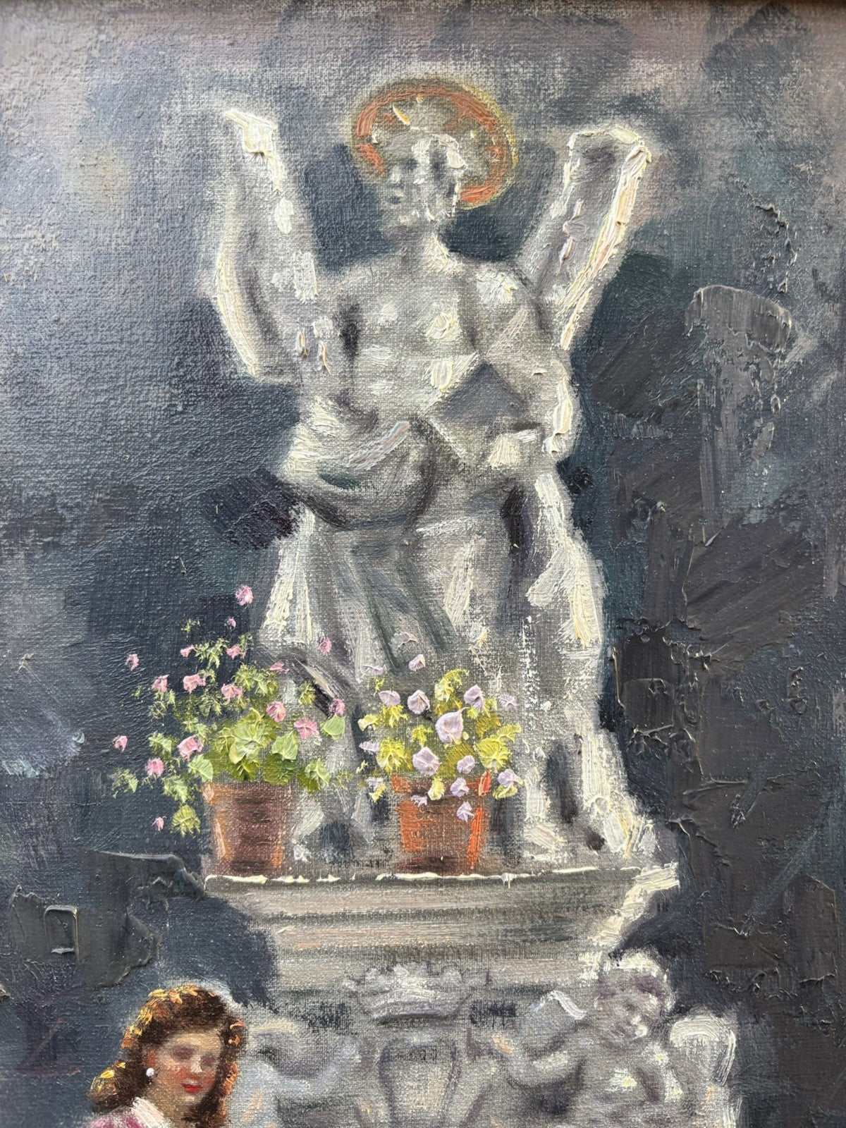 Quadro -Fontana- Salvatore Rodriquez dipinto a olio su tela