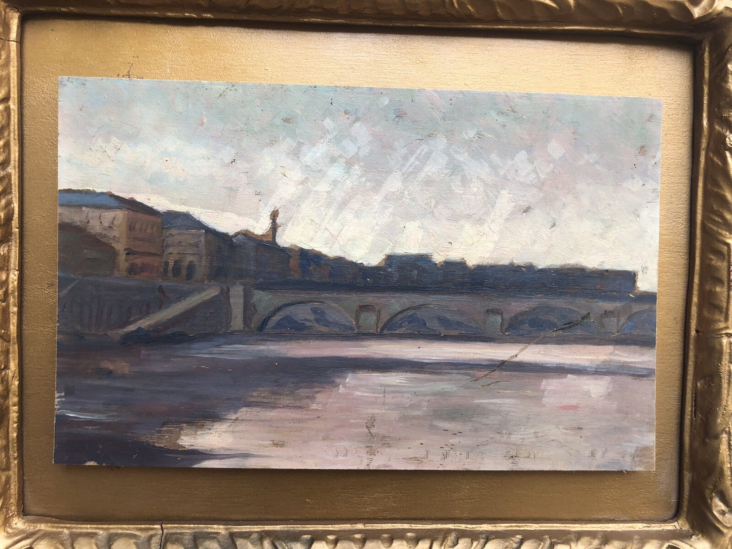 QUADRO VINTAGE DIPINTO A OLIO SU TAVOLA