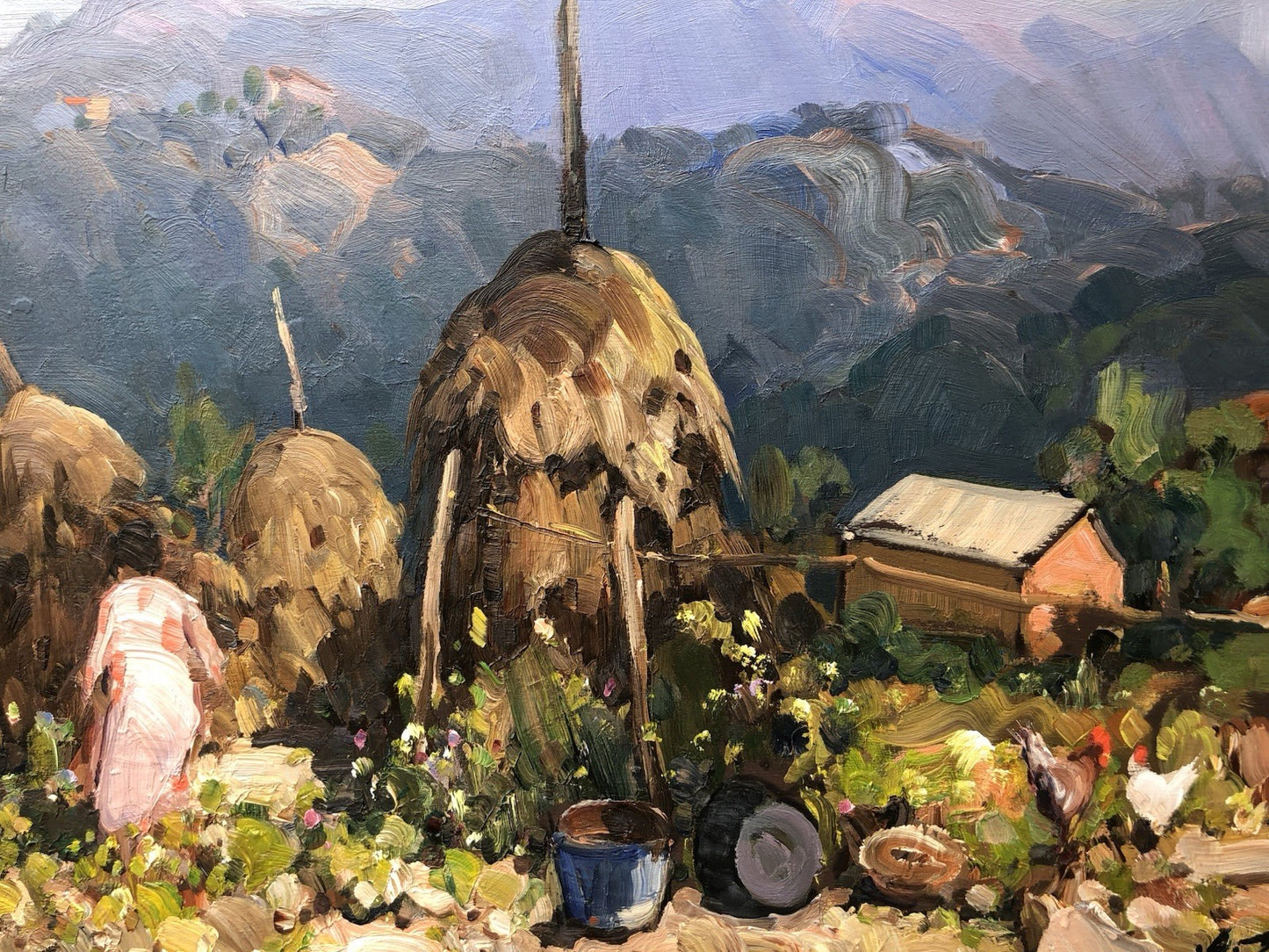 Quadro -Paesaggio Cilentano- Edoardo Pizzirani dipinto a olio
