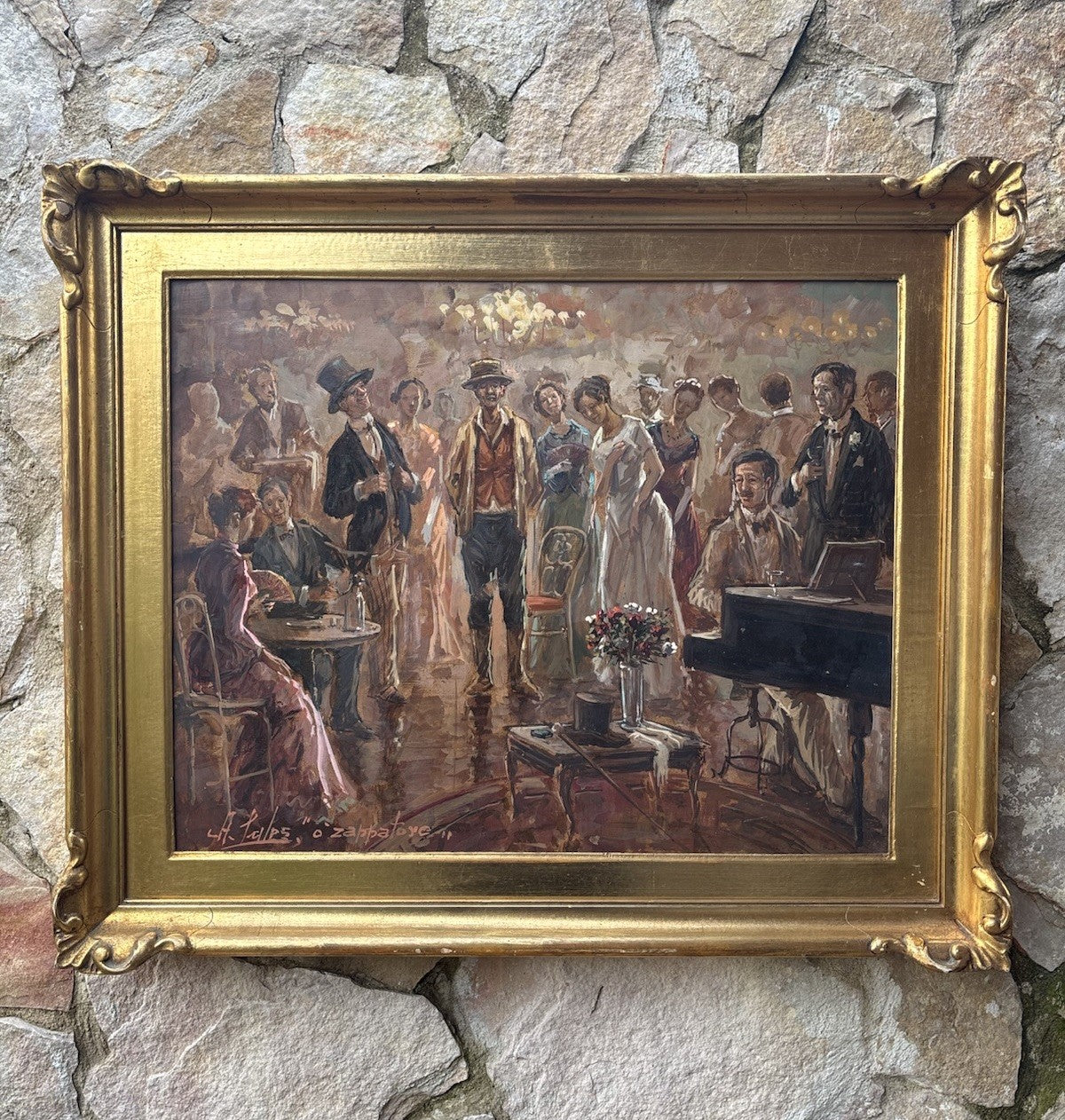 Quadro -O’Zappatore- dipinto a olio