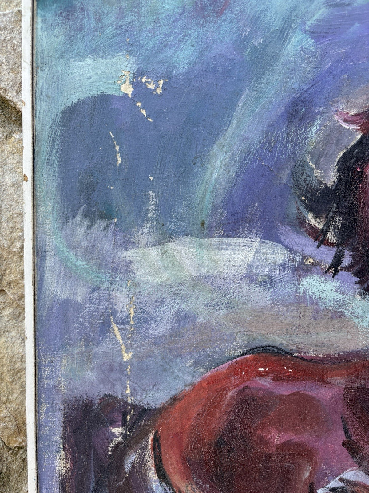 Quadro -Cavalli- Ferruccio Torraca- dipinto a olio su tela