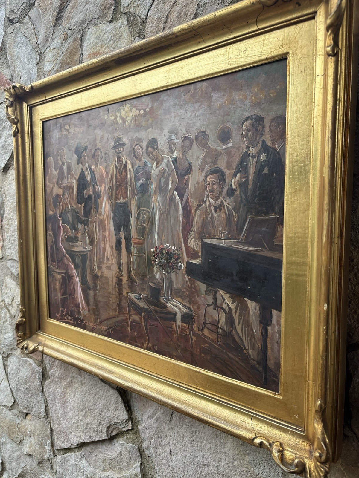 Quadro -O’Zappatore- dipinto a olio