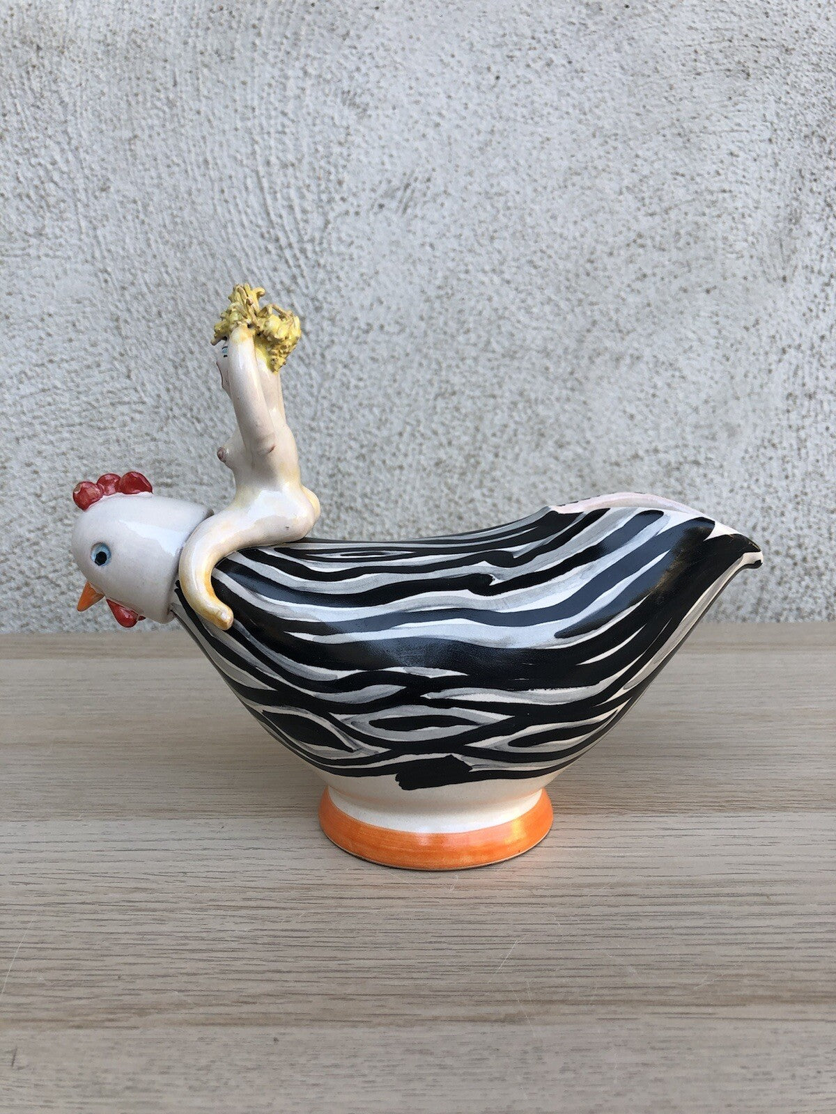 Scultura Vaso Vintage In Ceramica