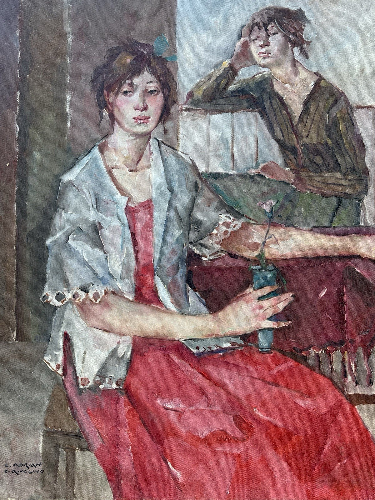 Quadro -Figure Femminili- Ciro Adrian Ciavolino- dipinto a olio su tela
