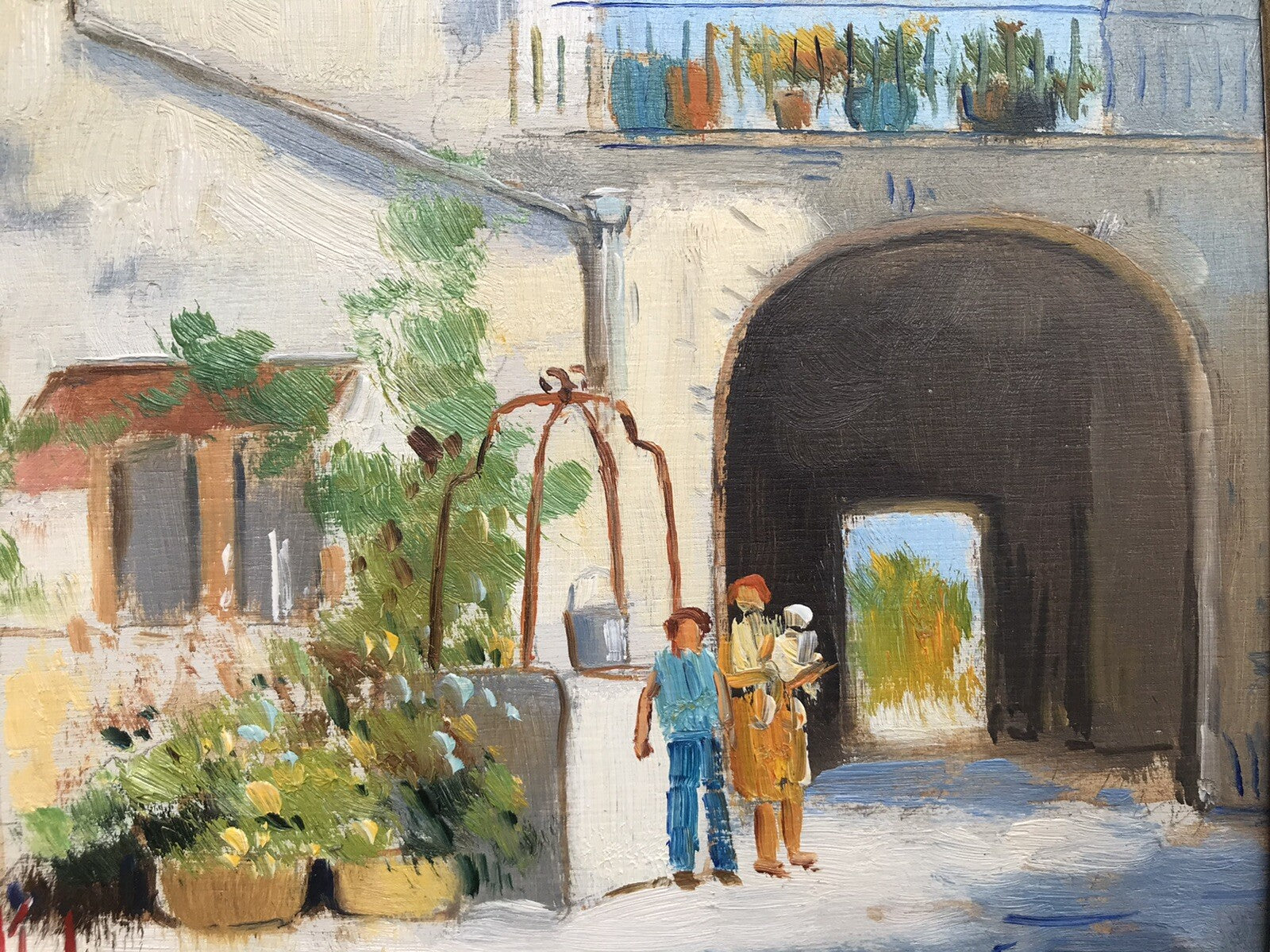 QUADRO VINTAGE DIPINTO A OLIO SU TAVOLETTA