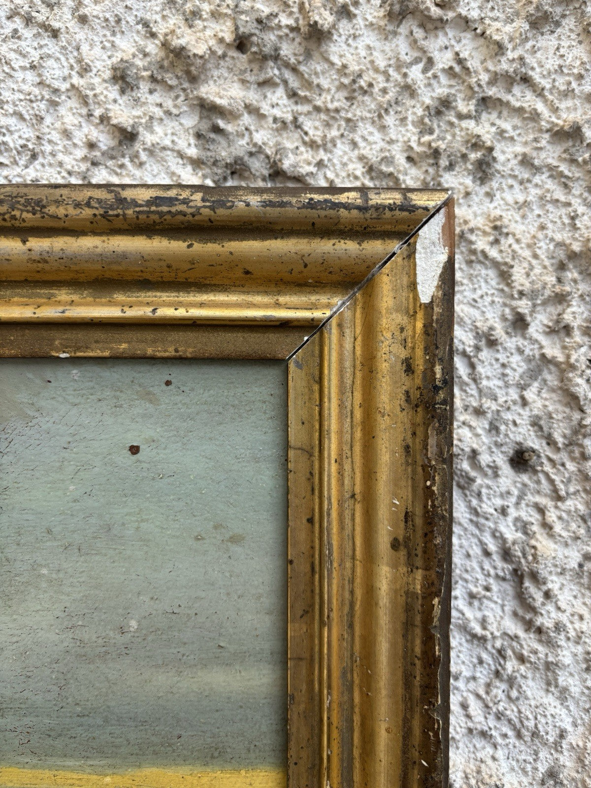 Quadro antico -Paesaggio Con Contadini- Stefano Bruzzi dipinto a olio