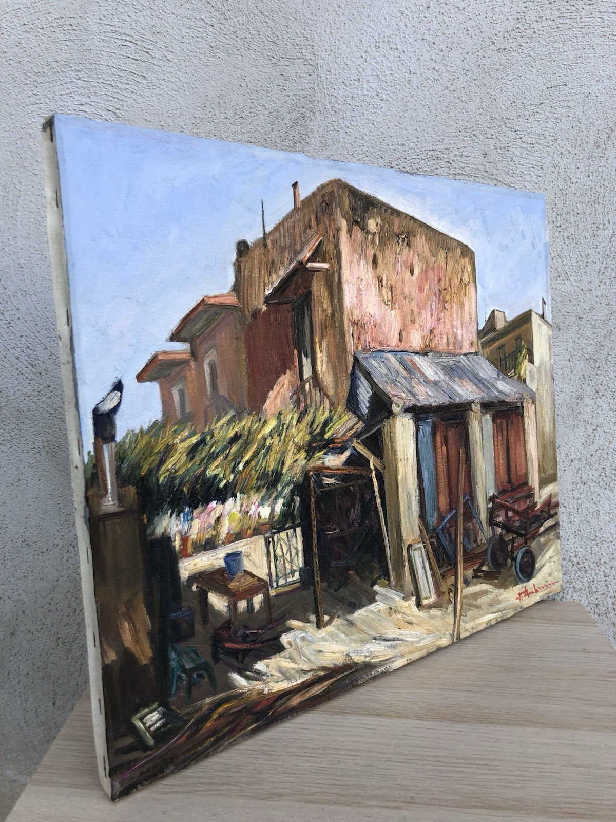 Quadro -Casolare- dipinto a olio su tela