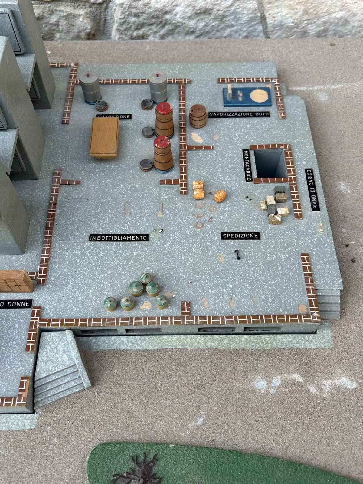 Modello Architettonico Vintage, Oleificio, V.Toffoli E Figli Anni’50