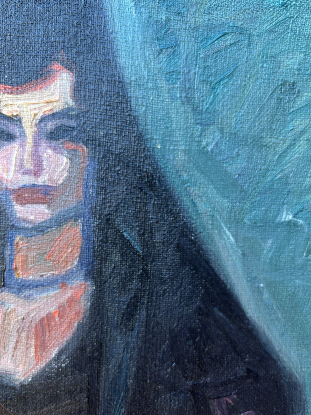 Quadro -Figura Di Donna- Emilio Notte- dipinto a olio su tela