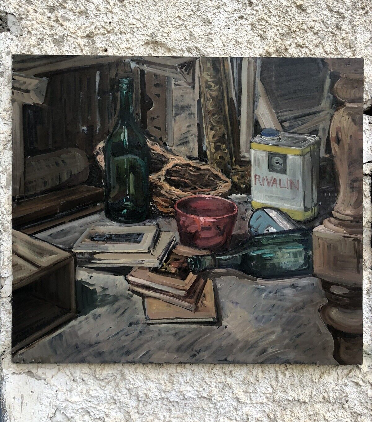 Quadro -Natura Morta- dipinto a olio su tela