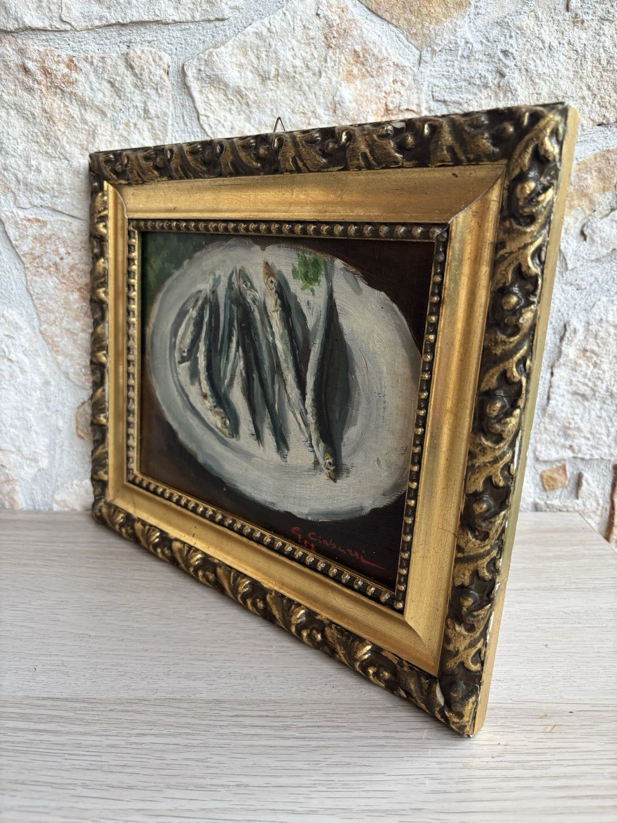 Quadro -Natura Morta- dipinto a olio su tavoletta