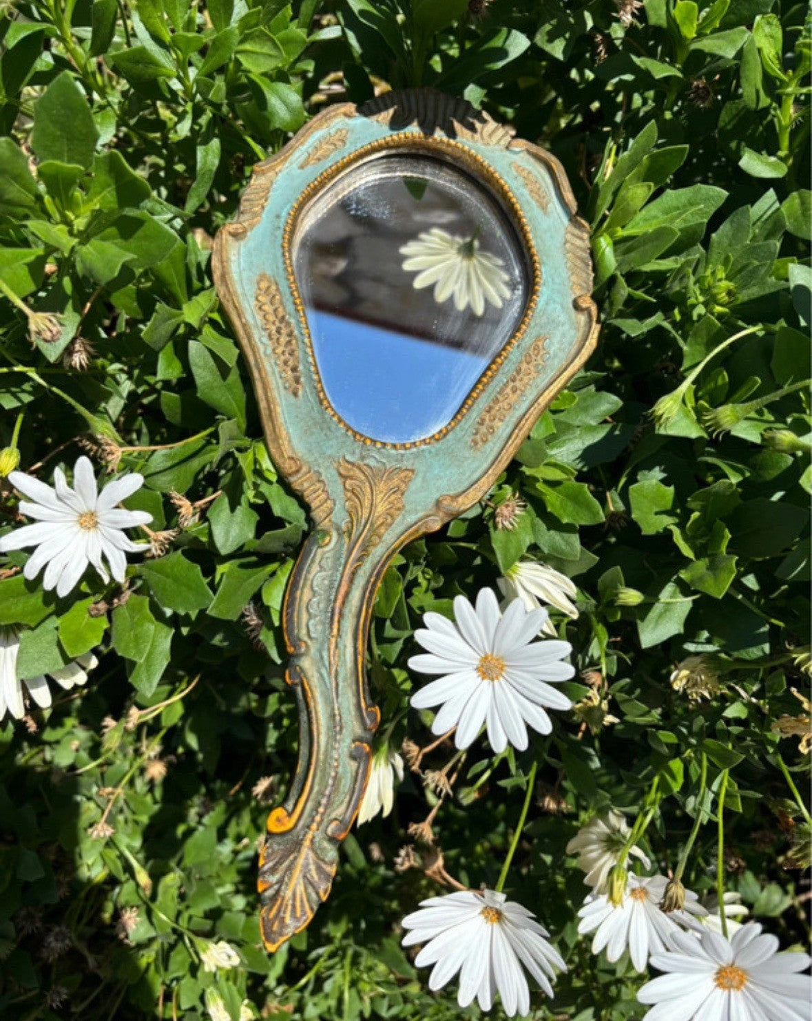 Specchio Vintage In Legno Fiorentino