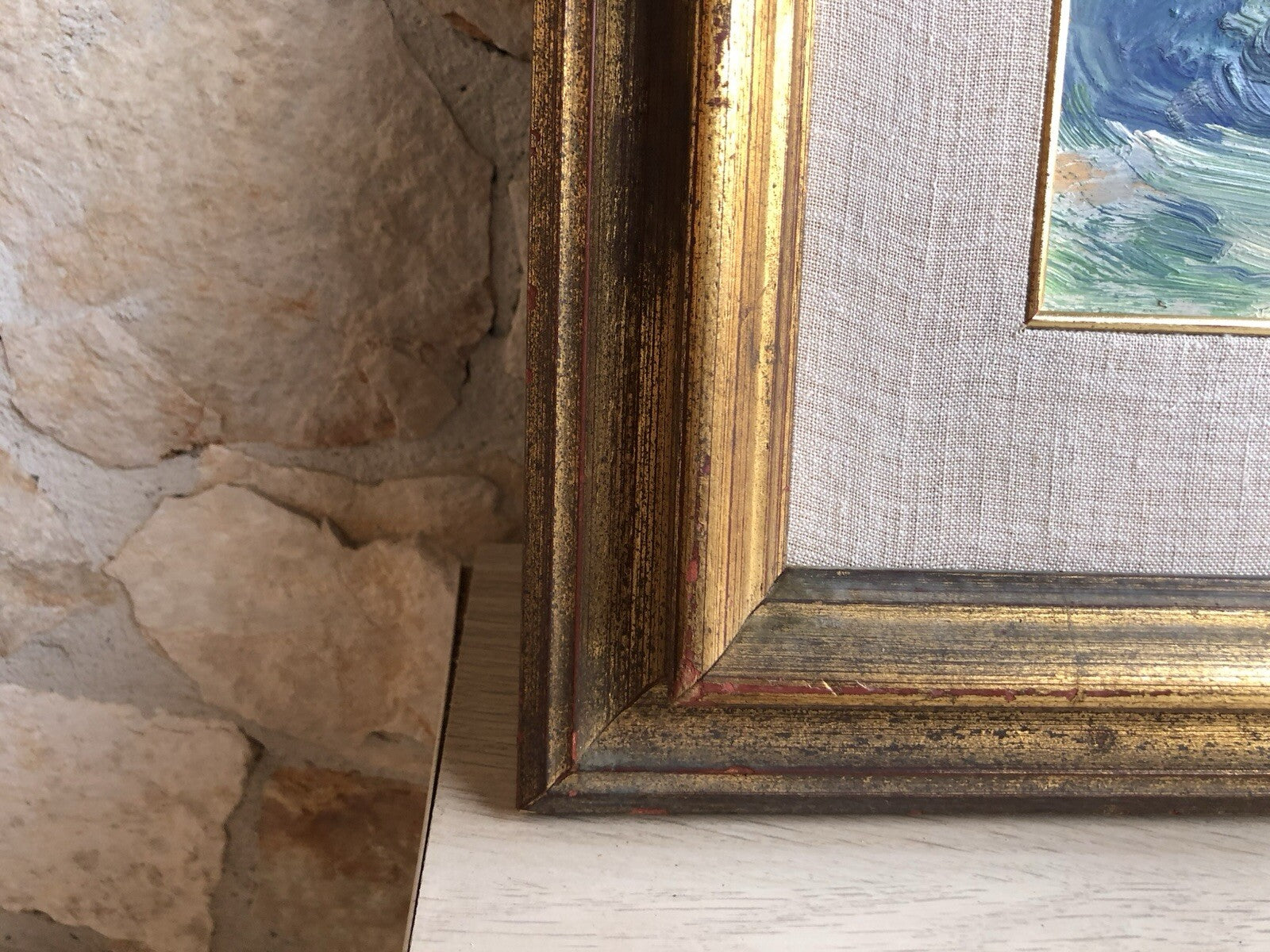 Quadro -Marina- dipinto a olio su tavola
