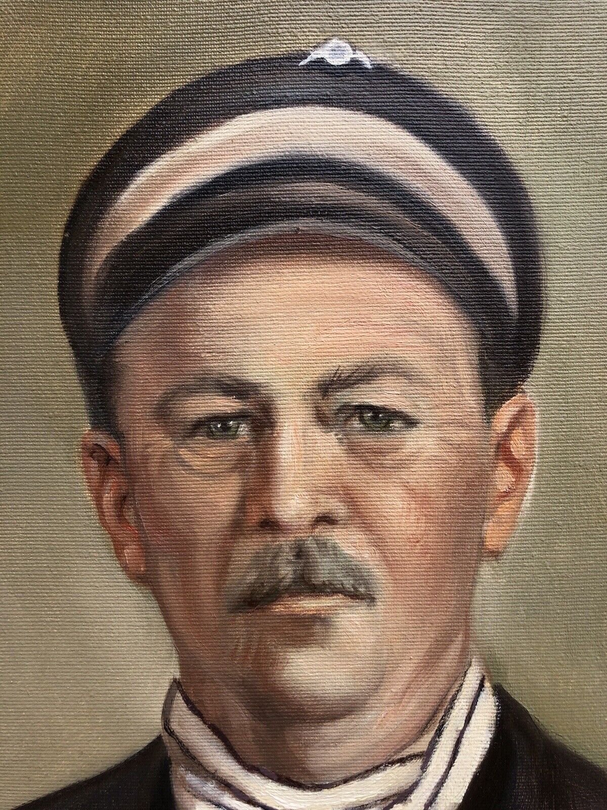 Quadro vintage -Ritratto Di Uomo- dipinto a olio su tela