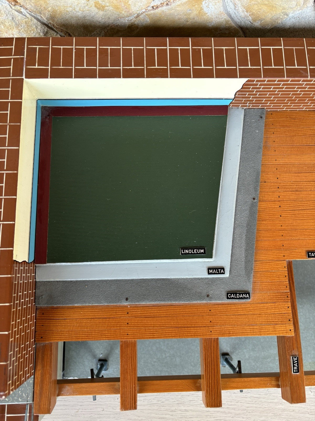 Modello Architettonico Didattico Vintage V.Toffoli E Figli