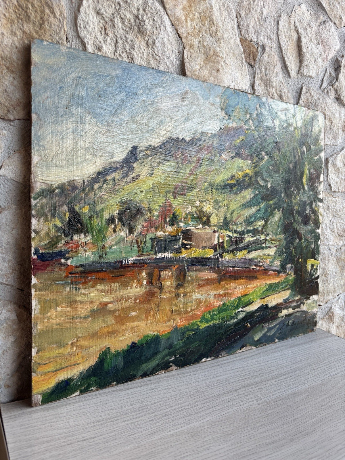 Quadro -Paesaggio- Edmondo Di Napoli dipinto a olio