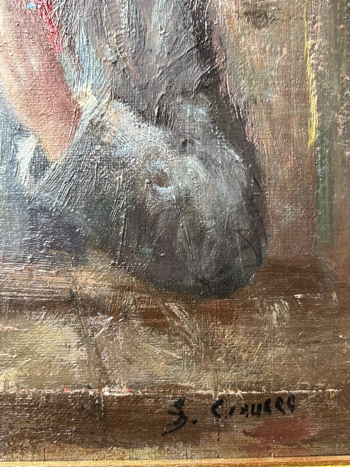 Quadro -Fanciulla In Preghiera- Salvatore Ciaurro- dipinto a olio