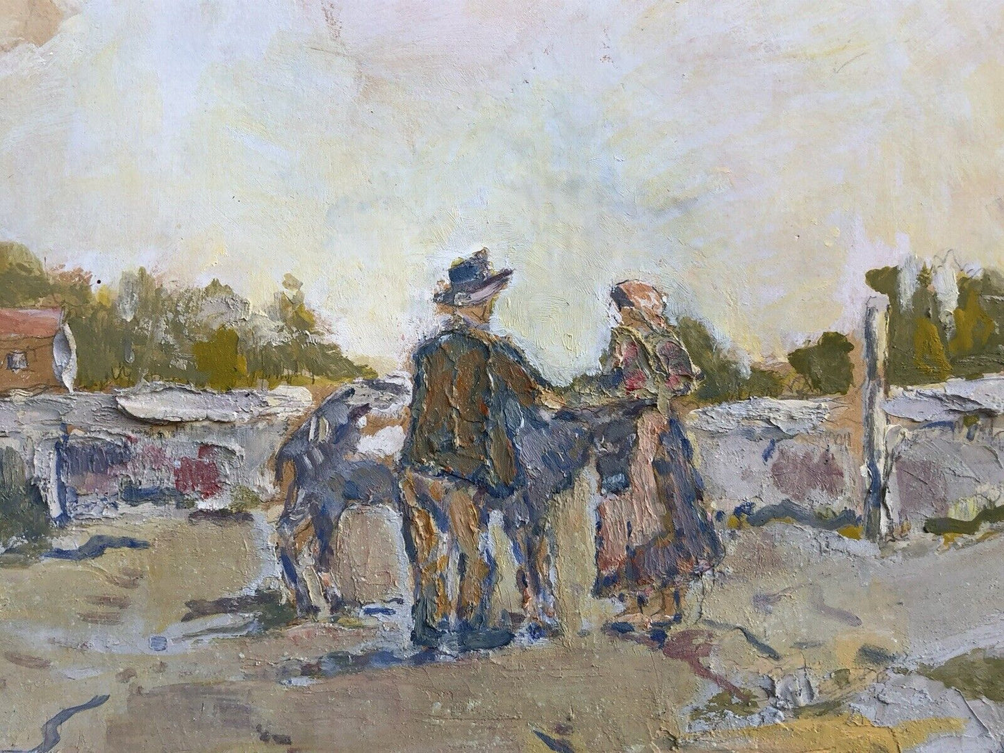 Quadro vintage -Paesaggio- dipinto a olio