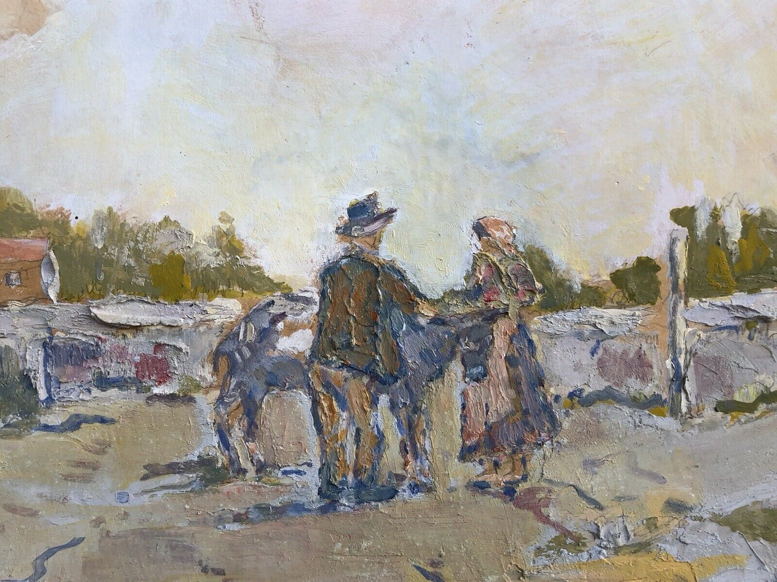 Quadro vintage -Paesaggio- dipinto a olio