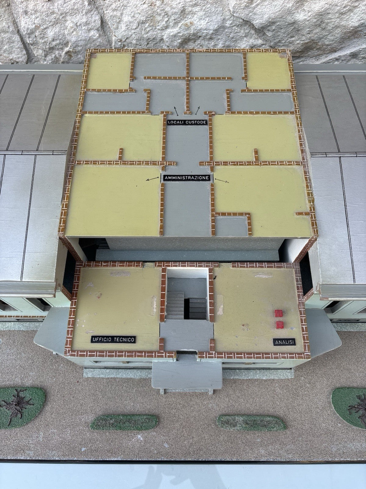 Modello Architettonico Vintage, Oleificio, V.Toffoli E Figli Anni’50