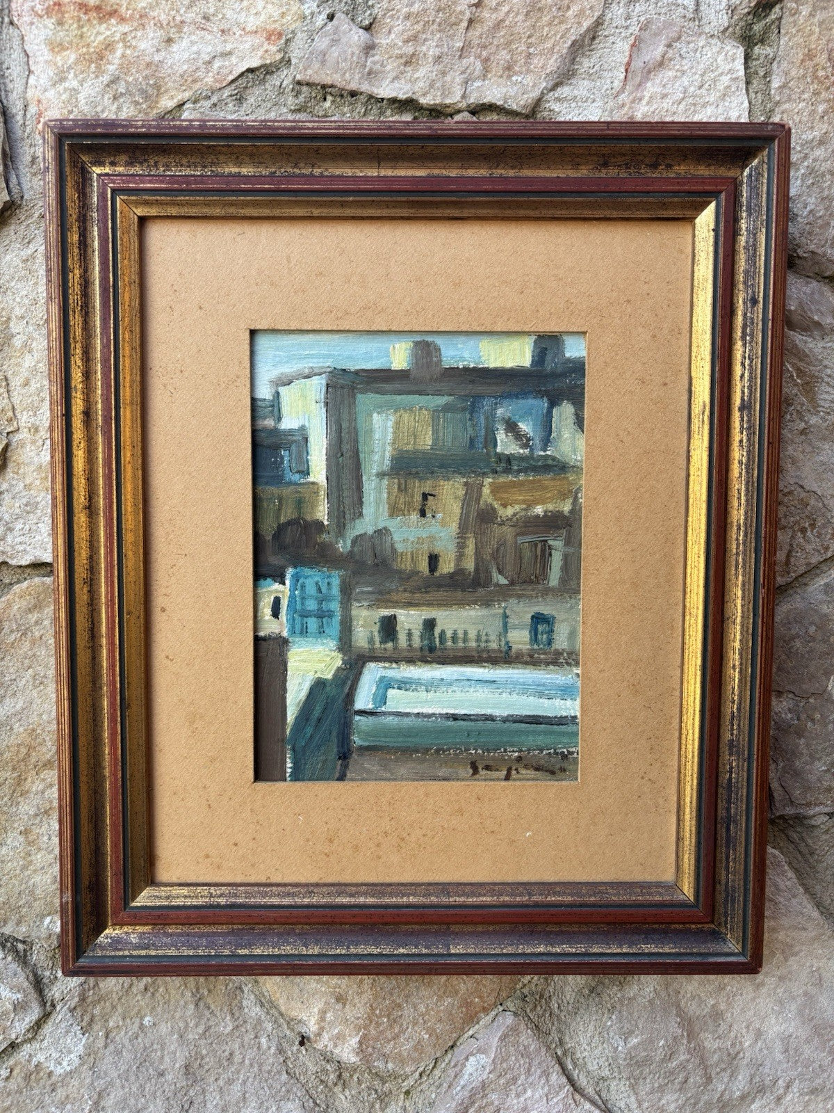 Quadro -Case- Mario Sangiovanni dipinto a olio