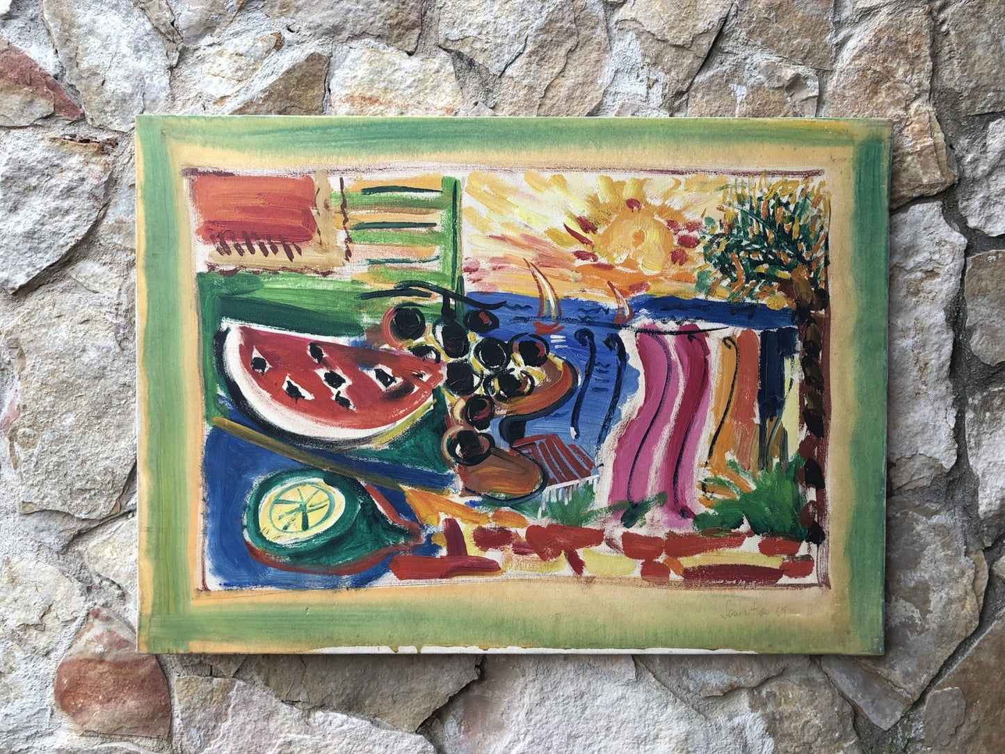Quadro -Natura Morta- Alberto Sanvitale dipinto a olio su tela