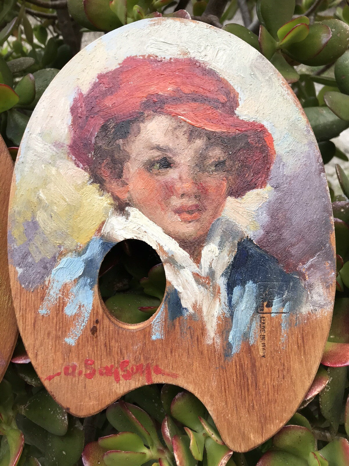 Tris Quadri Vintage Dipinti A Olio Su Tavolozza