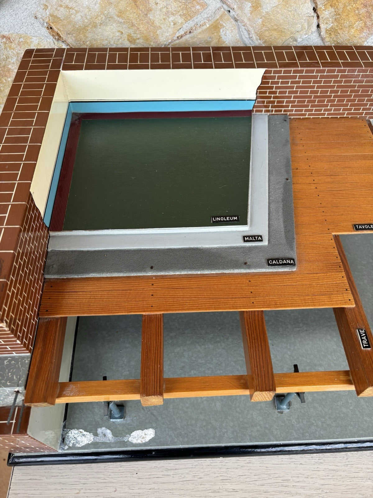 Modello Architettonico Didattico Vintage V.Toffoli E Figli