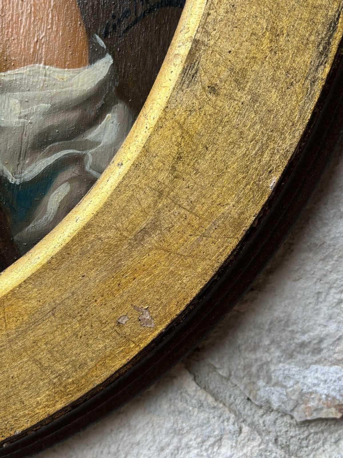 Quadro ovale -Figura Di Donna- Ciro Pace dipinto a olio